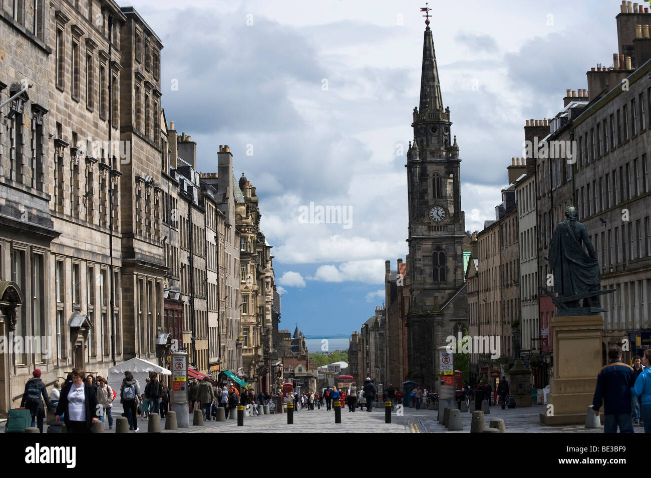 Royal Mile in Edinburgh, Schottland, Vereinigtes Königreich, Europa Stockfoto