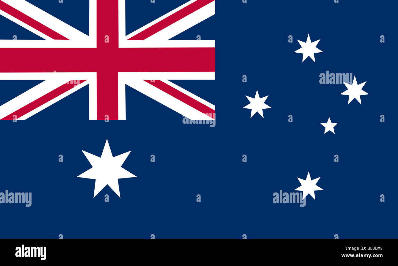 Australische Flagge Abbildung Stockfoto