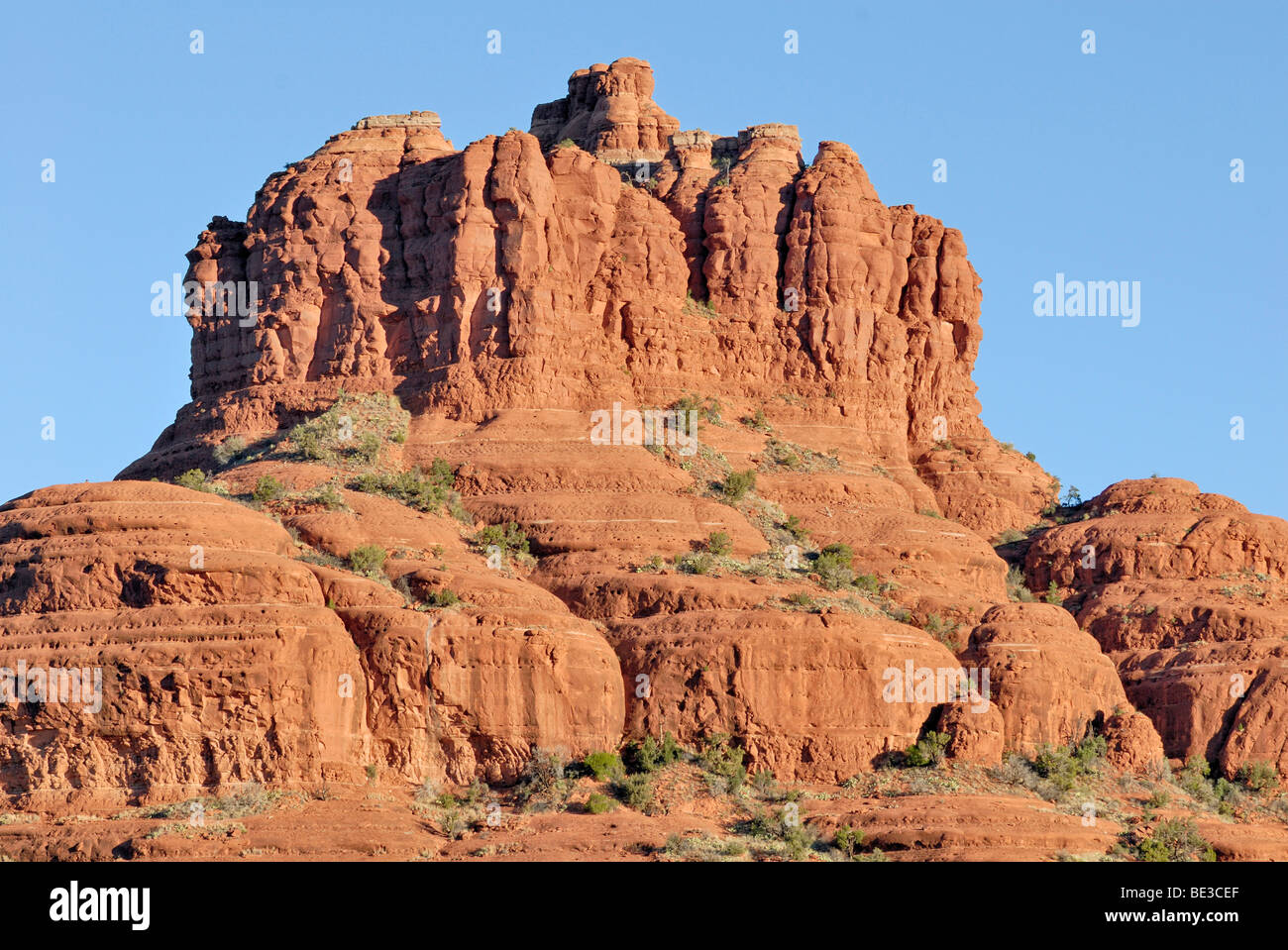 Gipfel des Bell Rock in Sedona Red Rock Country, Arizona, USA Stockfoto