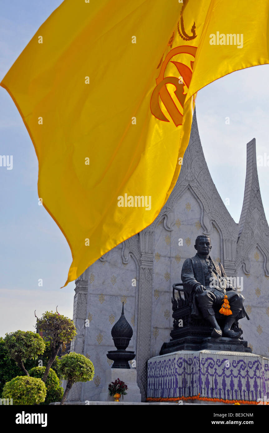 Statue von Rama III., Bangkok, Thailand, Asien Stockfoto