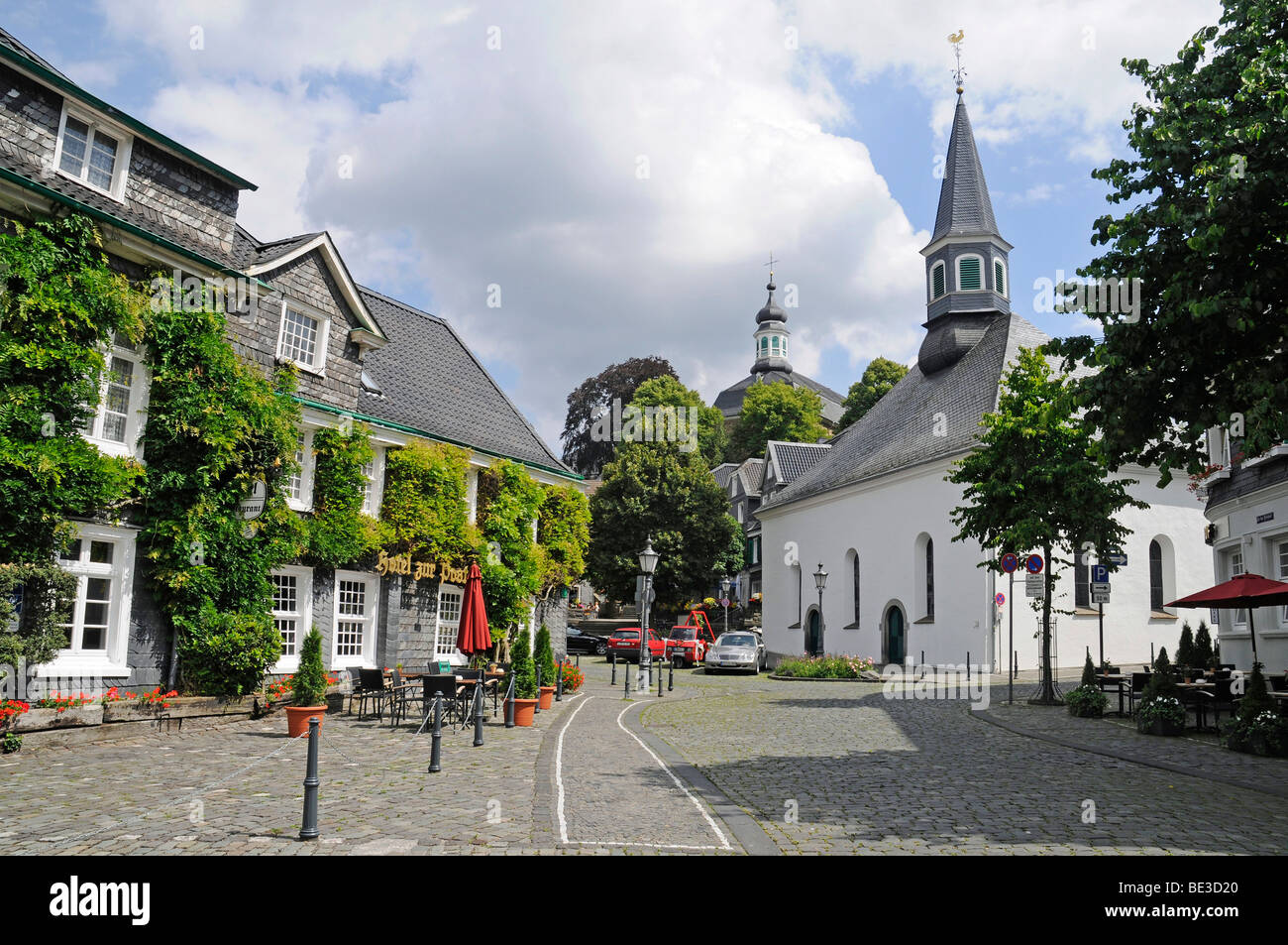 Die evangelische Kirche, Altstadt, Graefrath, Solingen, Bergisches Land Region, North Rhine-Westphalia, Deutschland, Europa Stockfoto