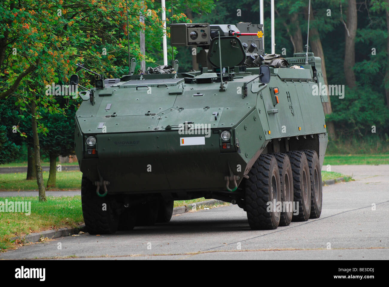 Der Piranha IIIC der belgischen Armee. Stockfoto