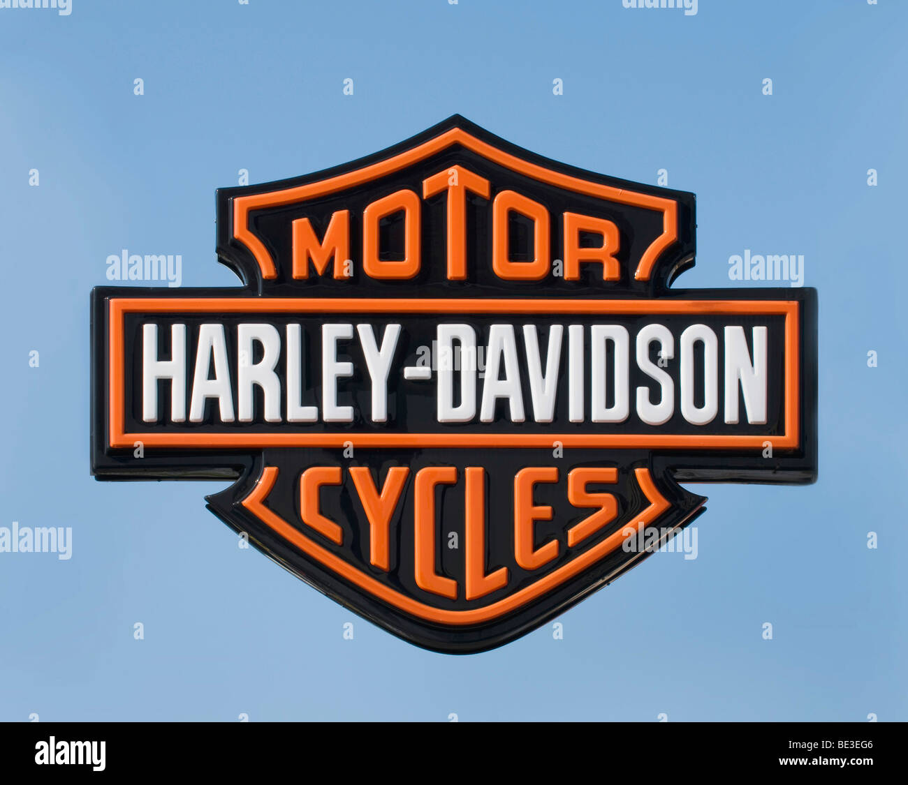 Logo-Harley-Davidson-Motorräder Stockfoto