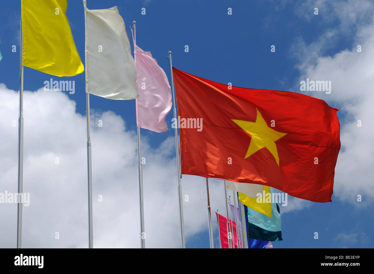 Vietnamesische Flagge Stockfoto