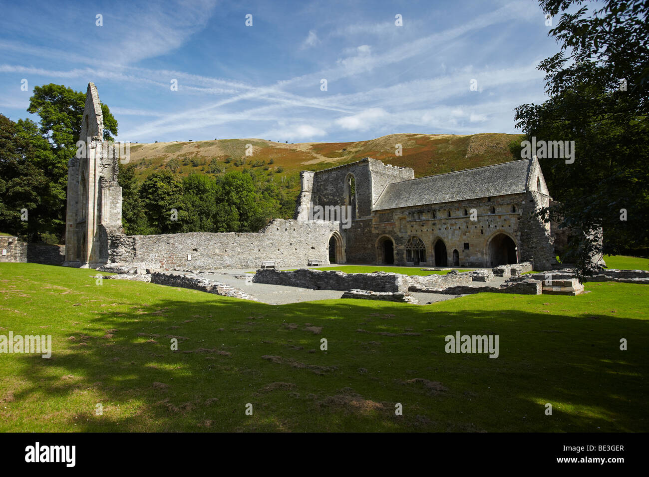 Valle Crucis Abbey, Llangollen, Wales, UK Stockfoto