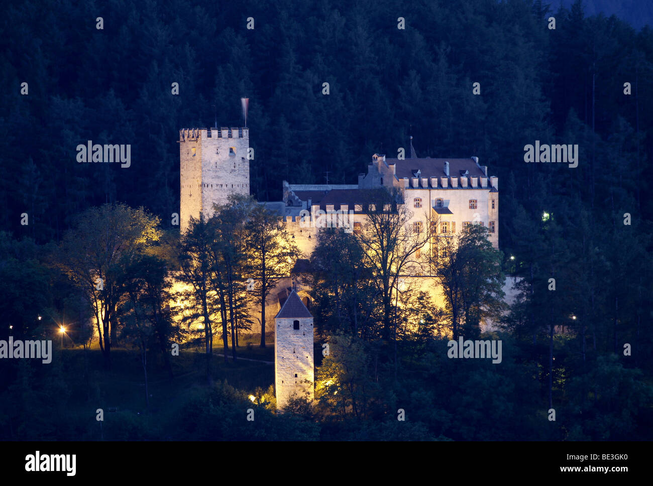 Schloss Bruneck, Bruneck, Val Pustertal, Alto Adige, Italien, Europa Stockfoto