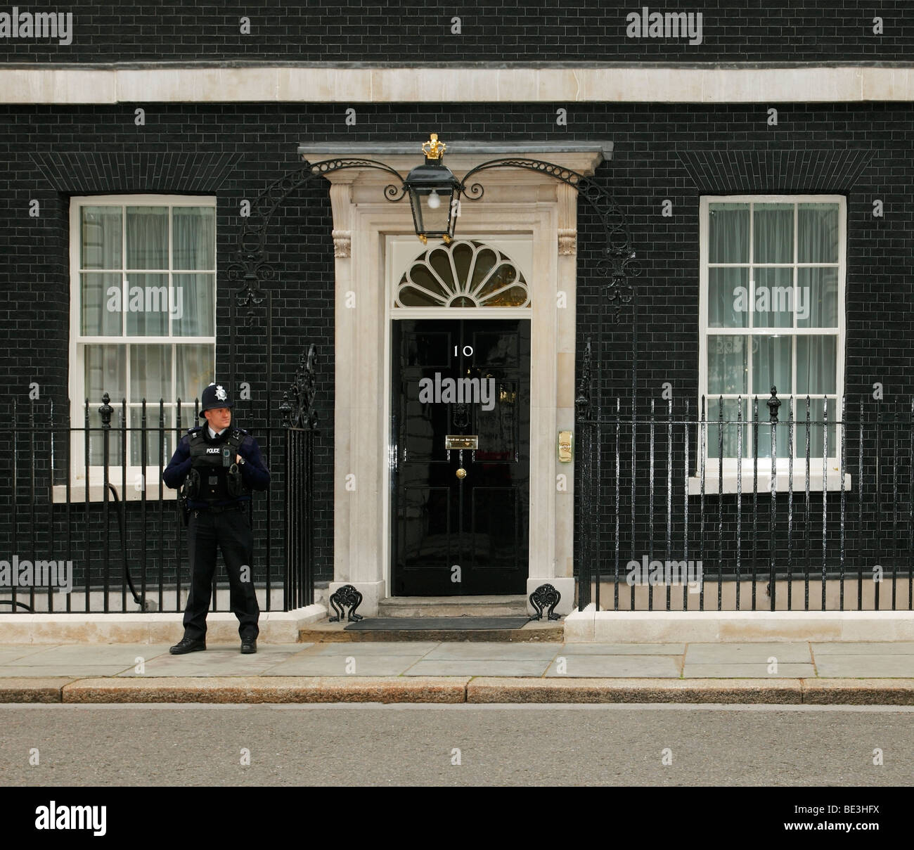 10 Downing Street, Whitehall, Westminster, London, England, UK. Stockfoto