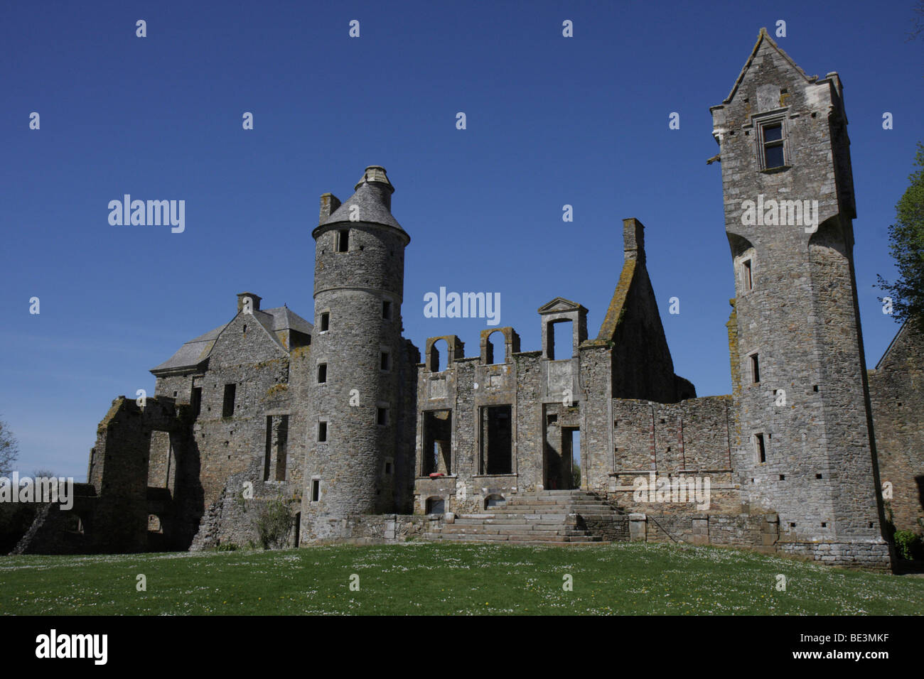 Chateau de Gratot, Manche, Region Basse-Normandie, Normandie, Frankreich, Europa Stockfoto