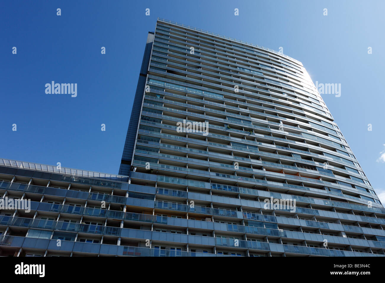 Mischek Tower, Wohn-Hochhaus, Donau-City, Wien, Österreich, Europa Stockfoto
