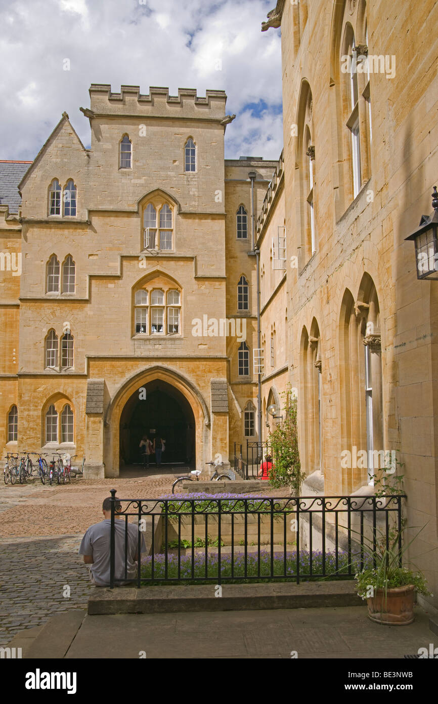 Oxford University, Exeter College Gärten Cotswolds, England, Juli 2009 Stockfoto