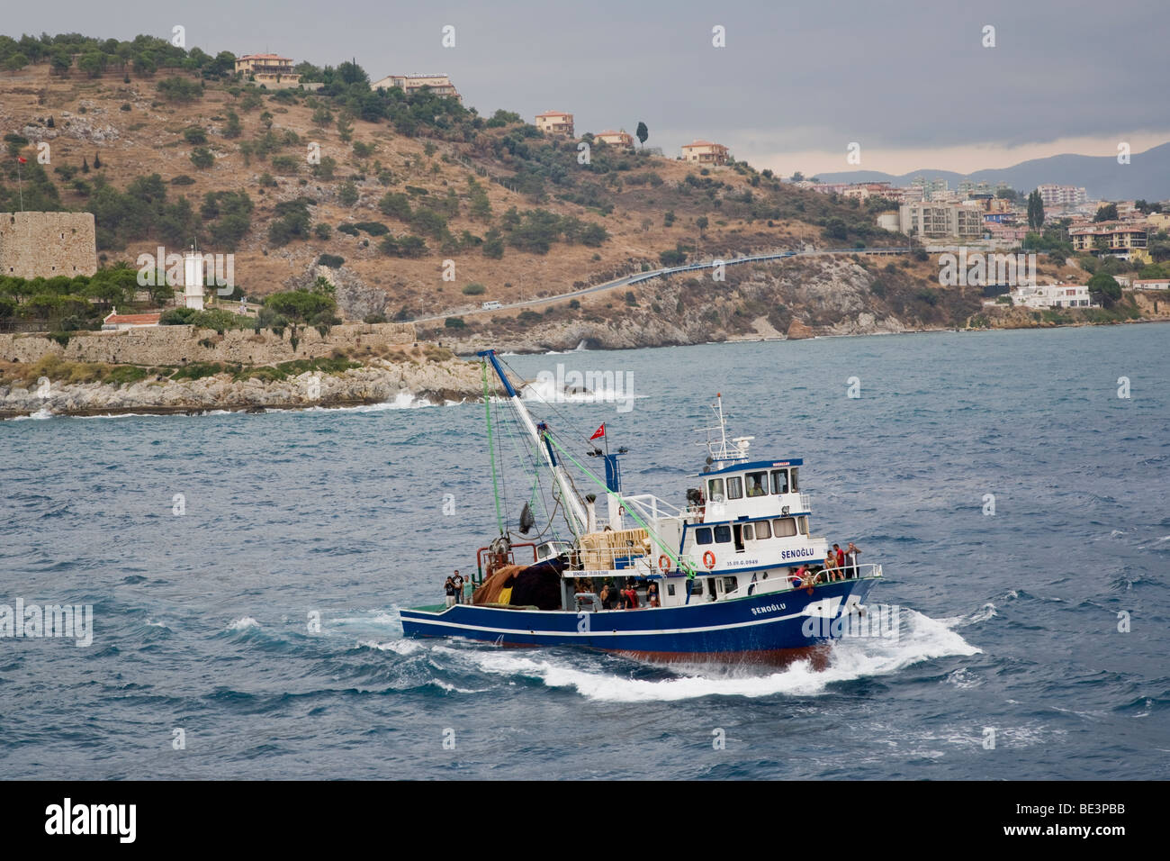 Türkische Fischerboot Stockfoto