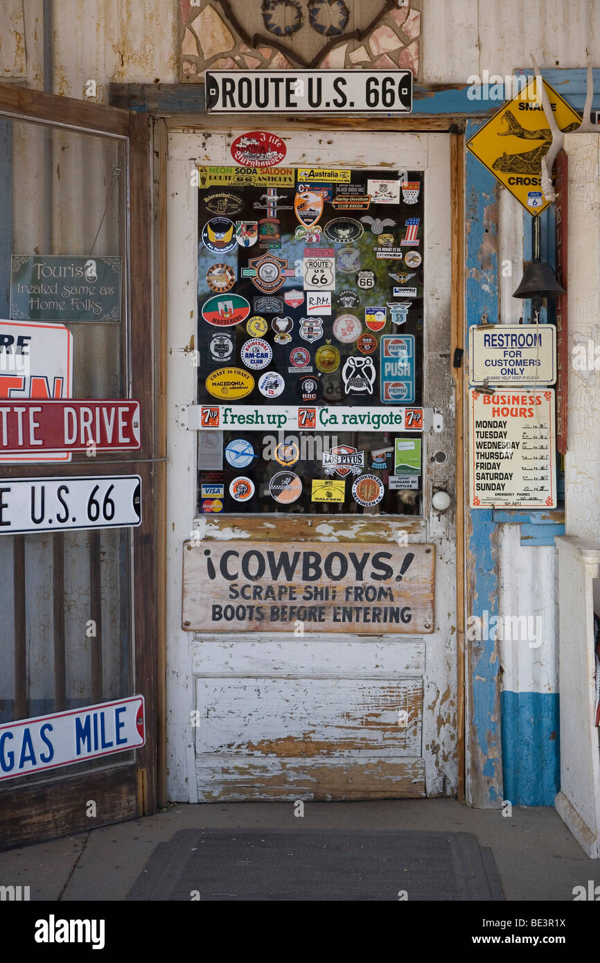 Die Hackberry Gemischtwarenladen in Arizona entlang der Route 66. Stockfoto