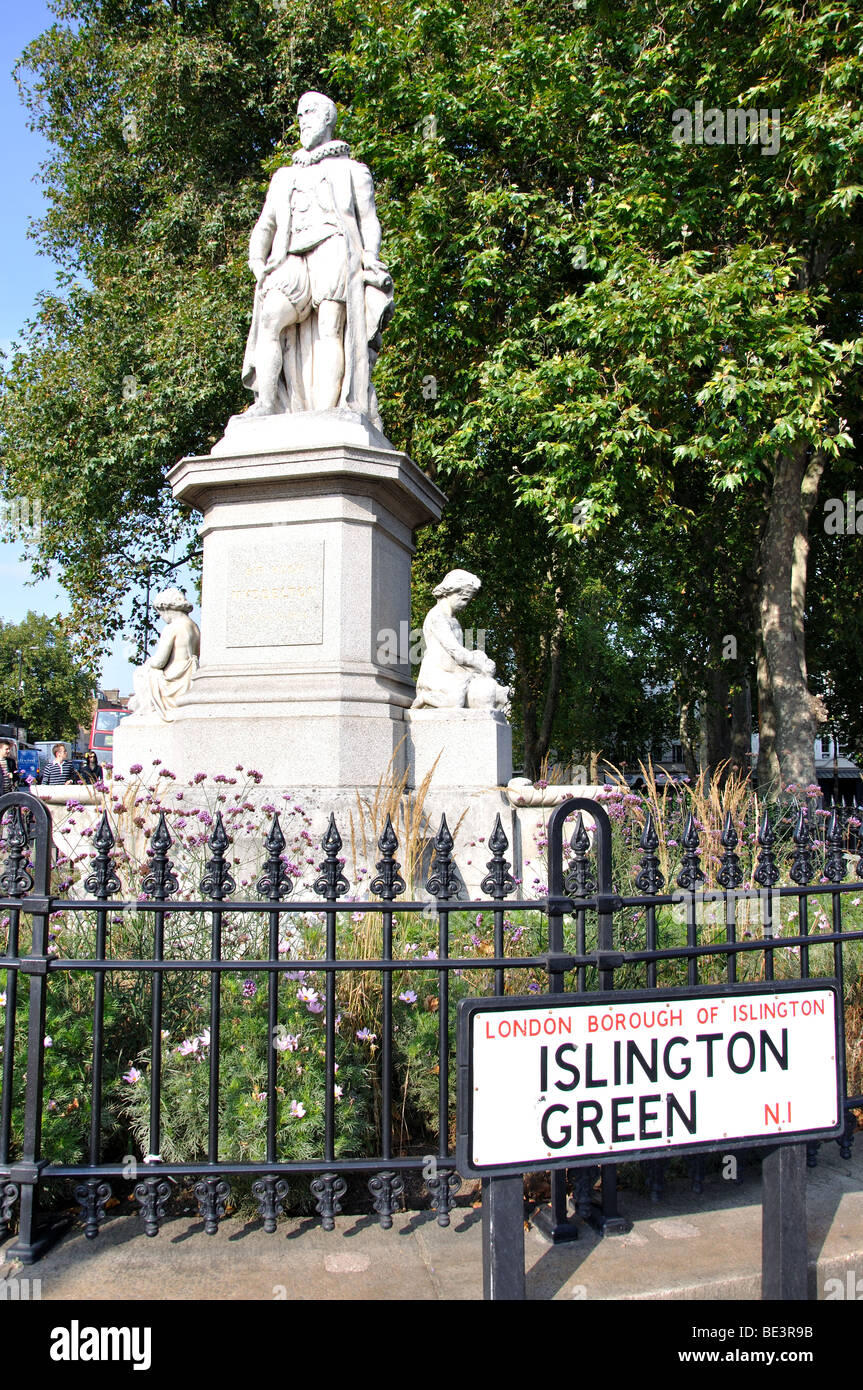 Islington Green, Upper Street, Islington, London Borough of Islington, London, England, United Kingdom Stockfoto