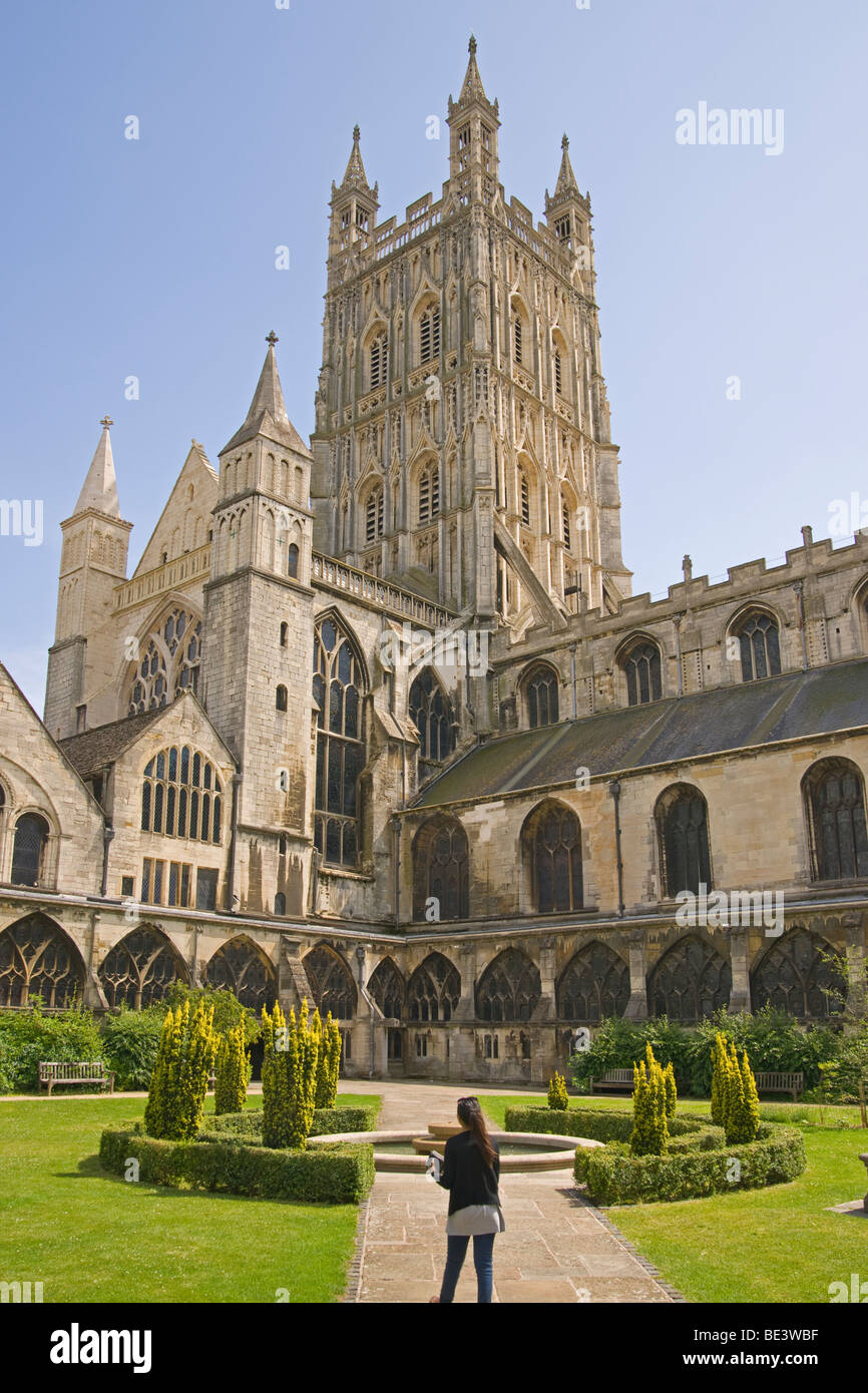 Gloucester Cathedral, Gloucestershire, Cotswolds, England, Juli 2009 Stockfoto