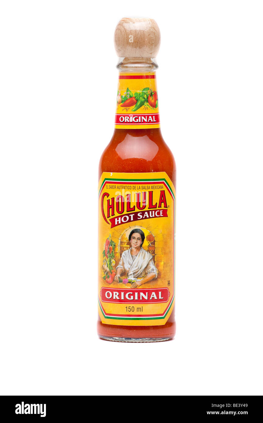 Flasche von Cholula "hot Sauce" Stockfoto