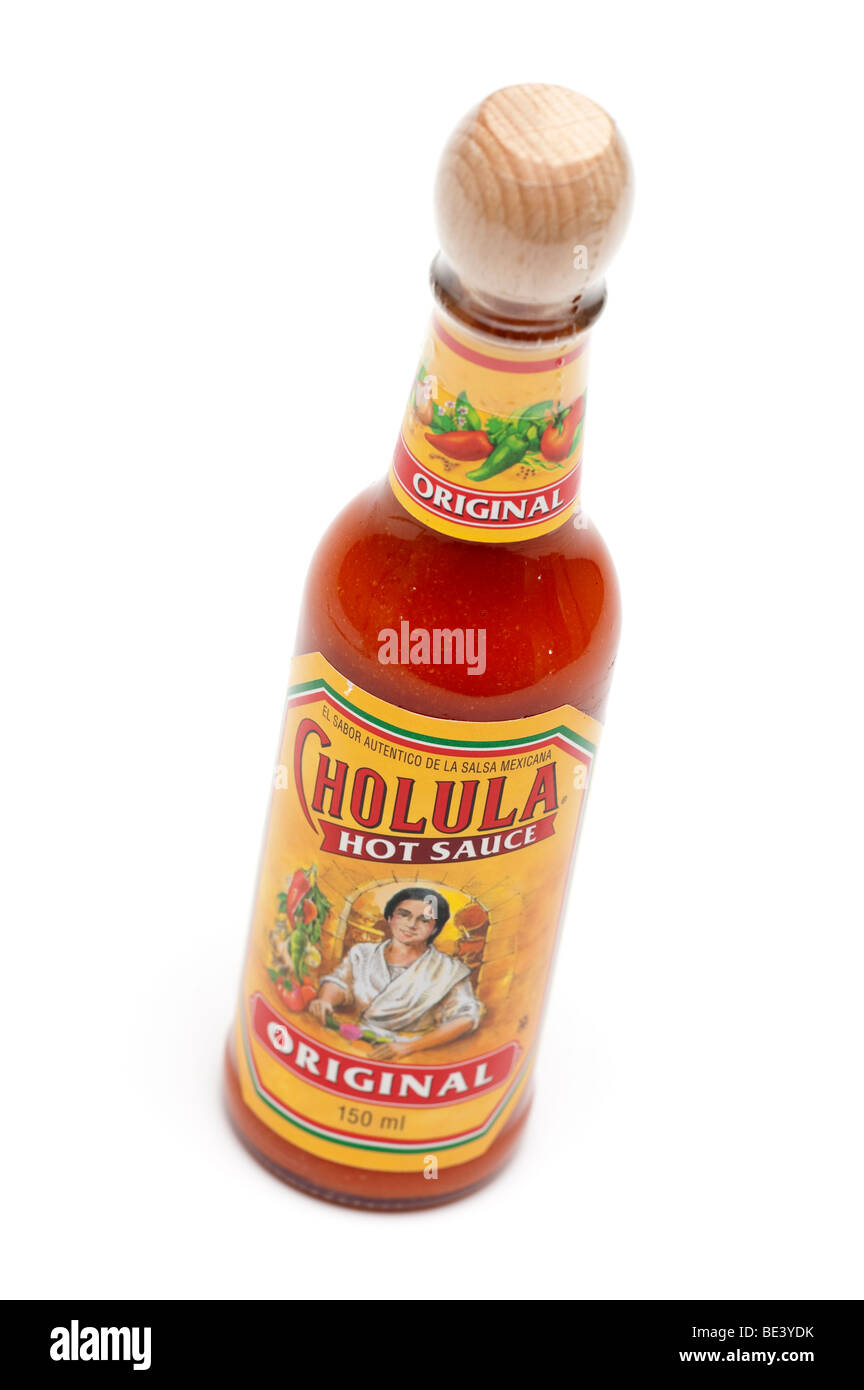 Flasche von Cholula "hot Sauce" Stockfoto