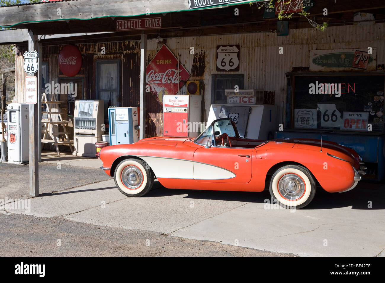 Die Hackberry Gemischtwarenladen in Arizona entlang der Route 66. Stockfoto