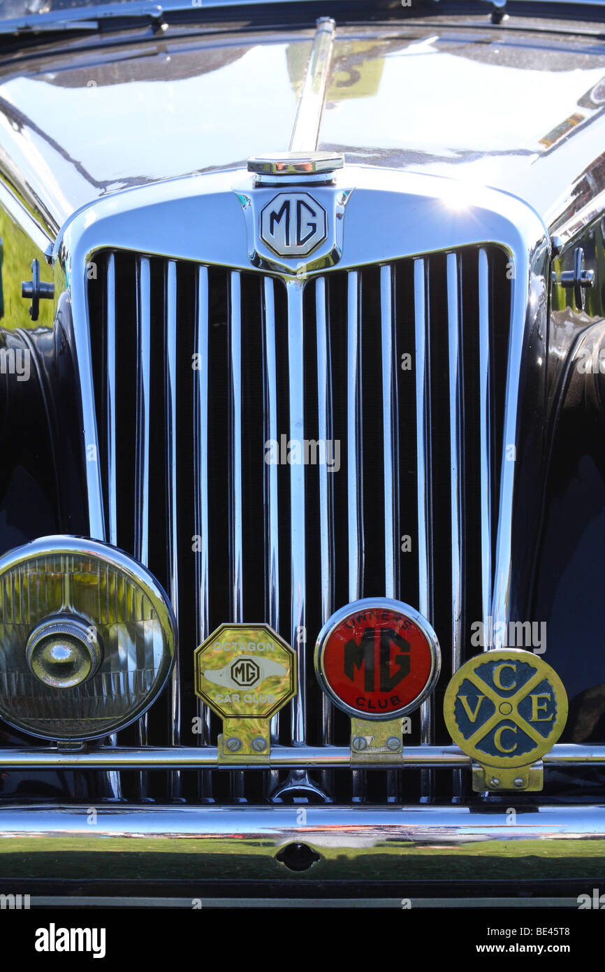 Ein Jahrgang MG Automuseum. Stockfoto