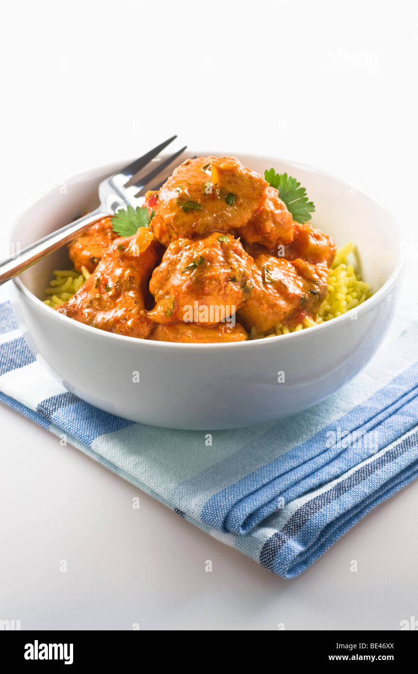 Chicken Tikka Masala Indien UK Essen Stockfoto