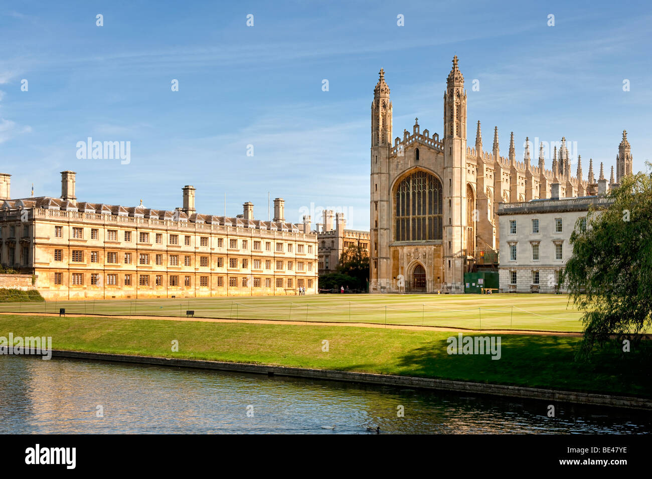 Kings College und Chapel in Cambridge (Teil der Universität Cambridge) Stockfoto