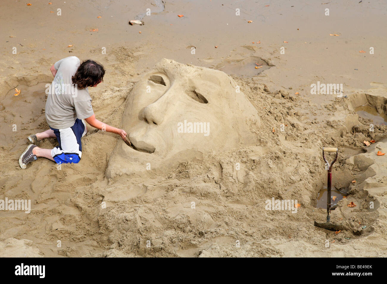 Sand Skulptur von Thames Embankment, London 4 Stockfoto