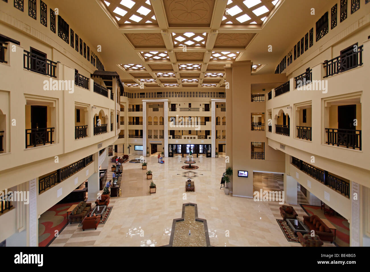 Lobby des Steigenberger Al Dau Beach Resort, Hurhada, Ägypten, Rotes Meer, Afrika Stockfoto