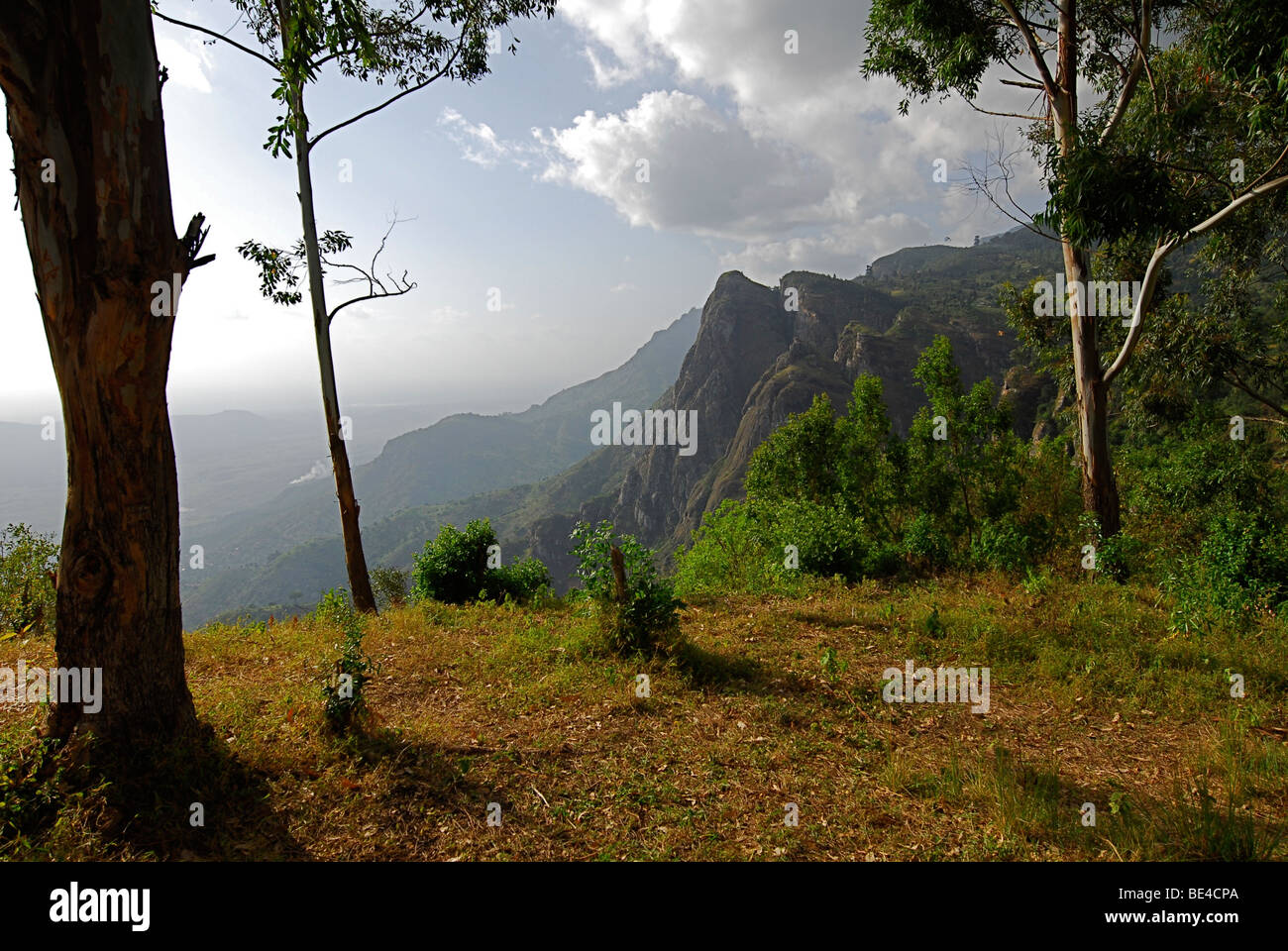 Blick vom Irente View Point, Lushoto, Tansania, Afrika Stockfoto