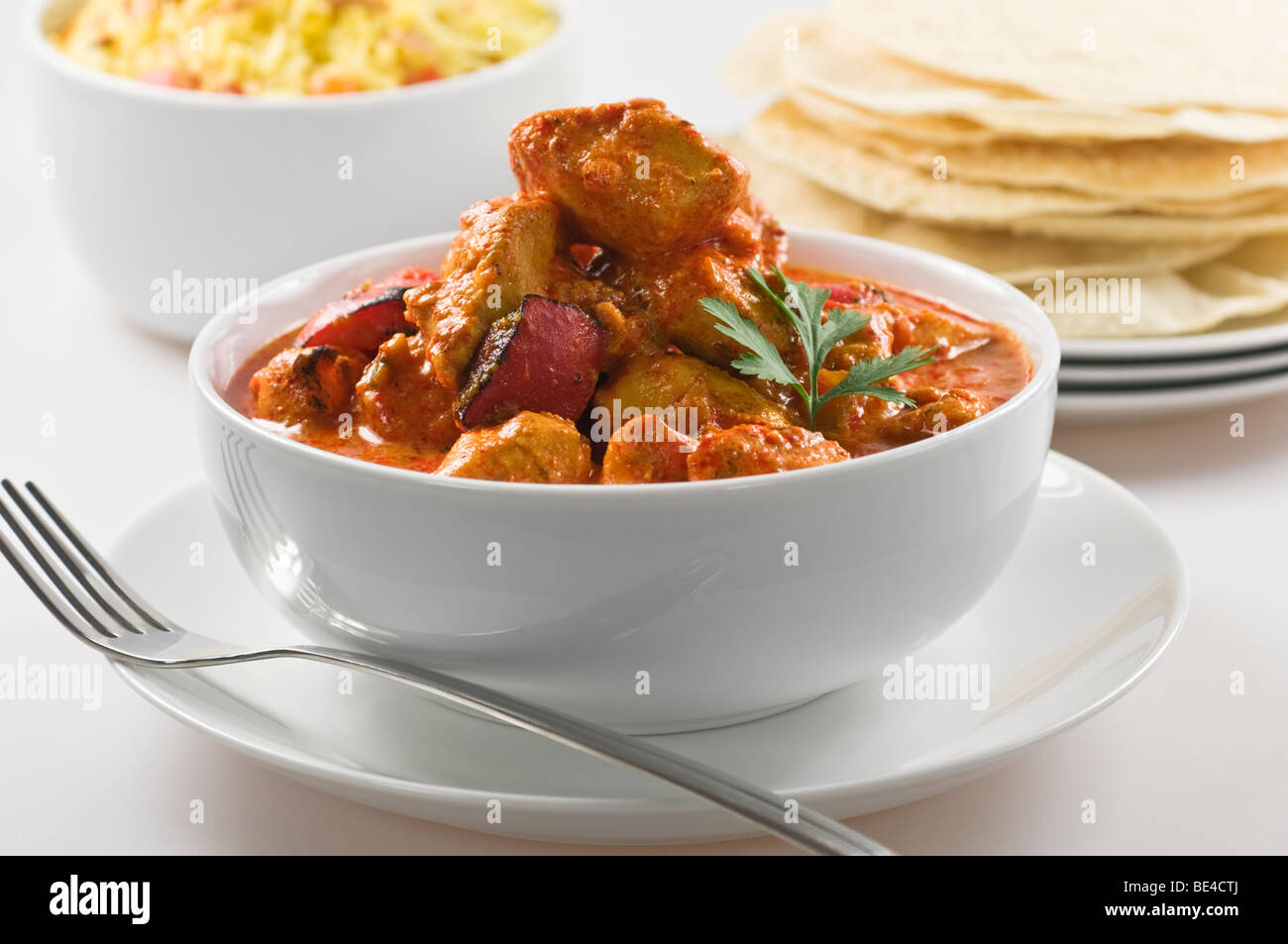 Chicken Tikka Masala Indien UK Essen Stockfoto