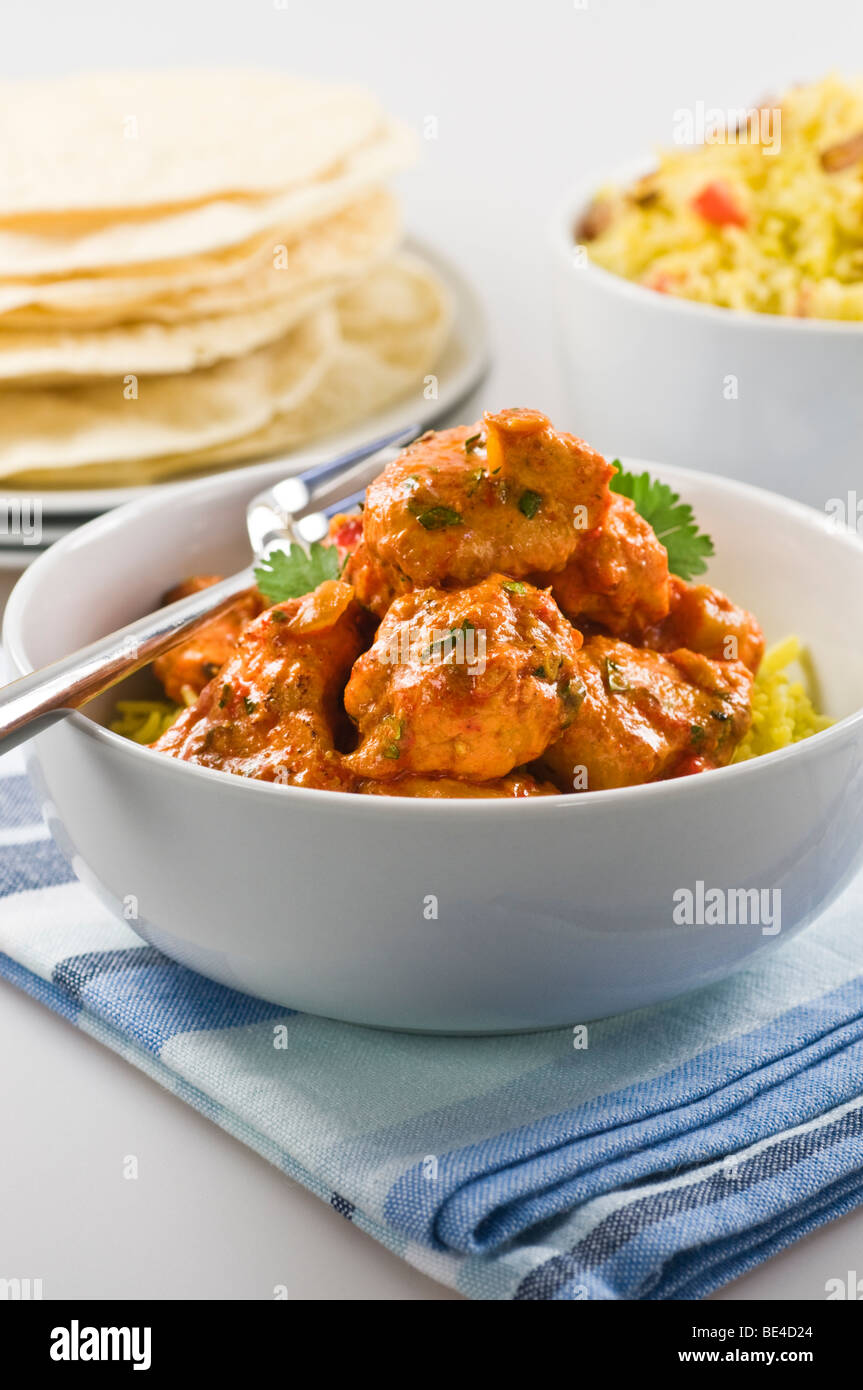 Chicken Tikka Masala Indien UK Essen Stockfoto