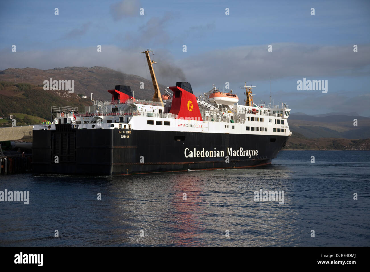 Isle of Lewis, Caledonian Macbrayne Hebridean und Clyde Fähren, Ullapool, Schottland, Vereinigtes Königreich Stockfoto