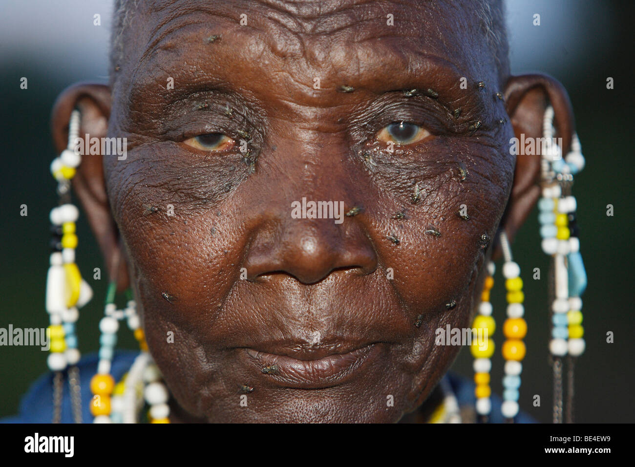 Masai Frau, Massai-Steppe, Nord Tansania, Ostafrika Stockfoto
