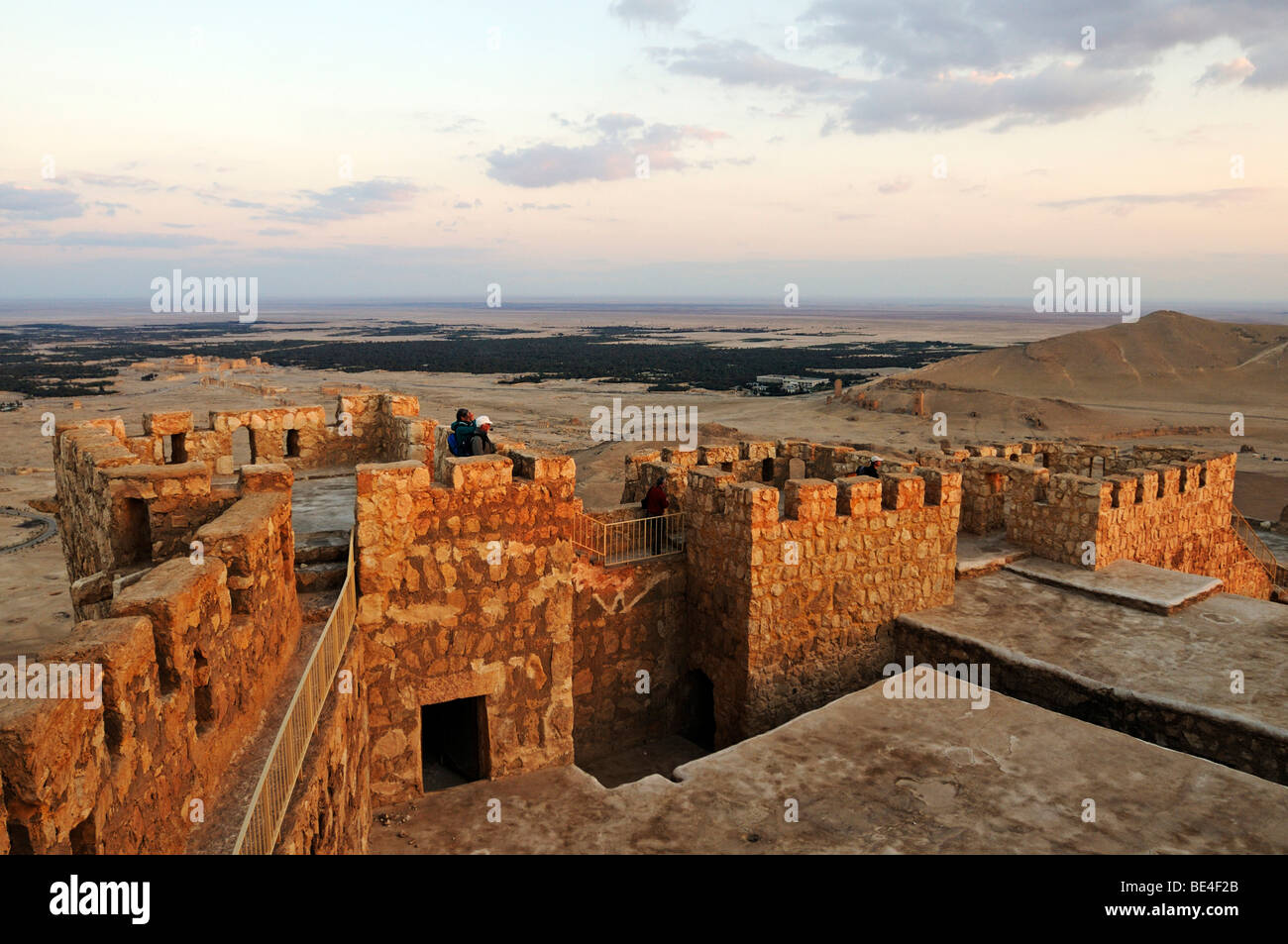 Schloss Qala'at Ibn Ma'n, Palmyra, Tadmur, Syrien, Asien Stockfoto