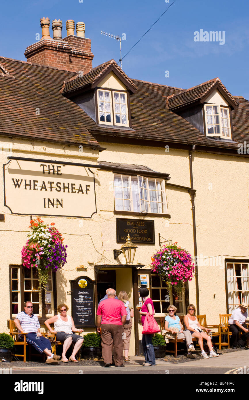 Wheatsheaf Inn während Ludlow Food Festival Shropshire England UK Stockfoto