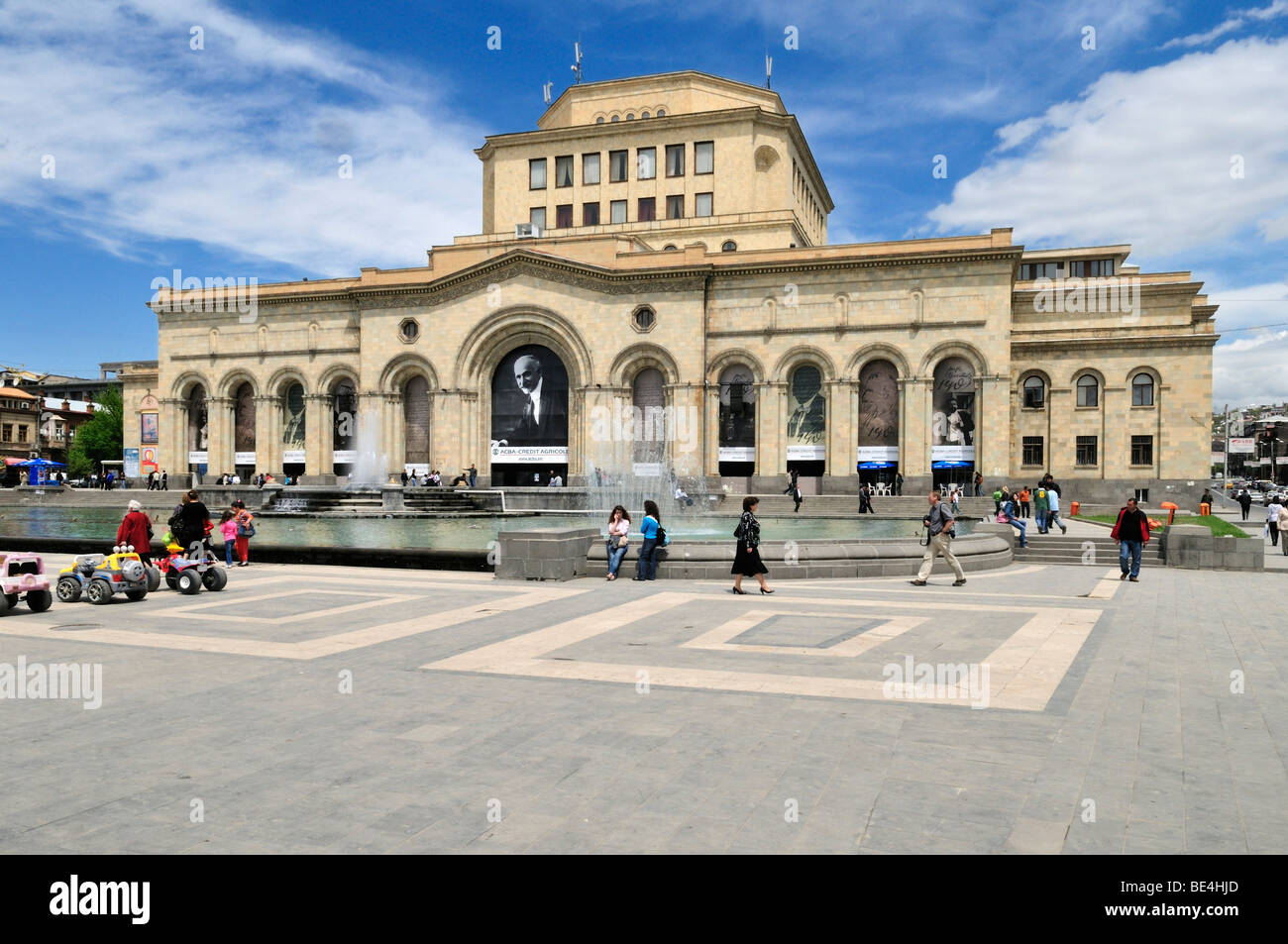 National Historical Museum am Platz der Republik, Innenstadt von Eriwan, Jerwan, Armenien, Asien Stockfoto