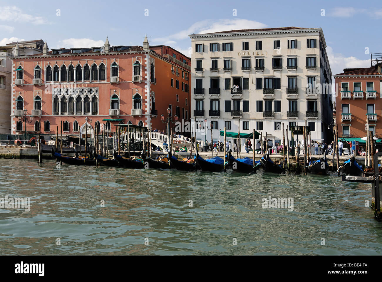 Boot-Station San Zaccaria an der Piazza S. Marco, Venedig, Venezia, Italien, Europa Stockfoto