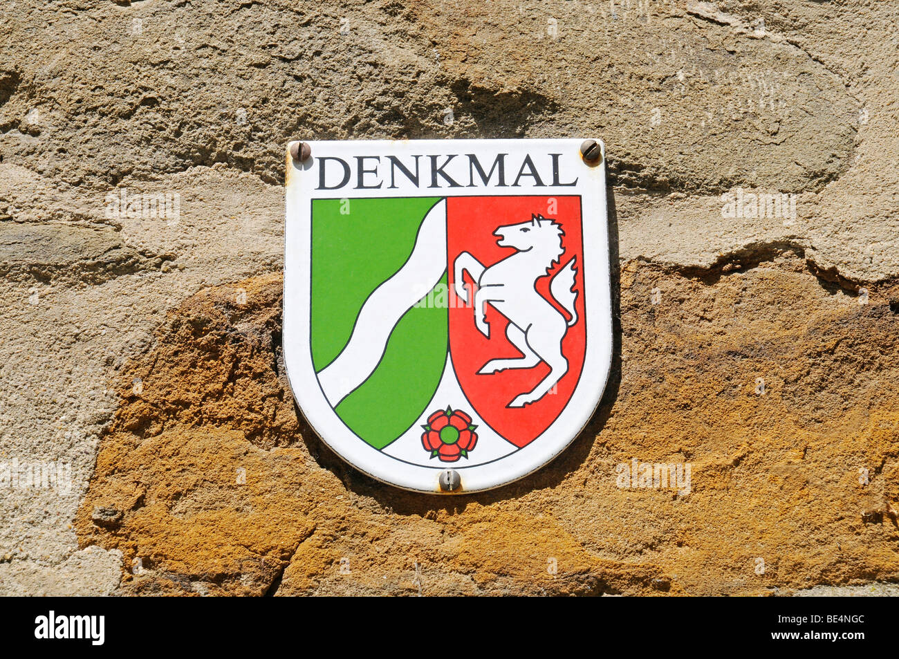Bootsstation Schilder Wappen Altstadt Langenberg Velbert Nordrhein Westfalen Deutschland Europa Stockfotografie Alamy