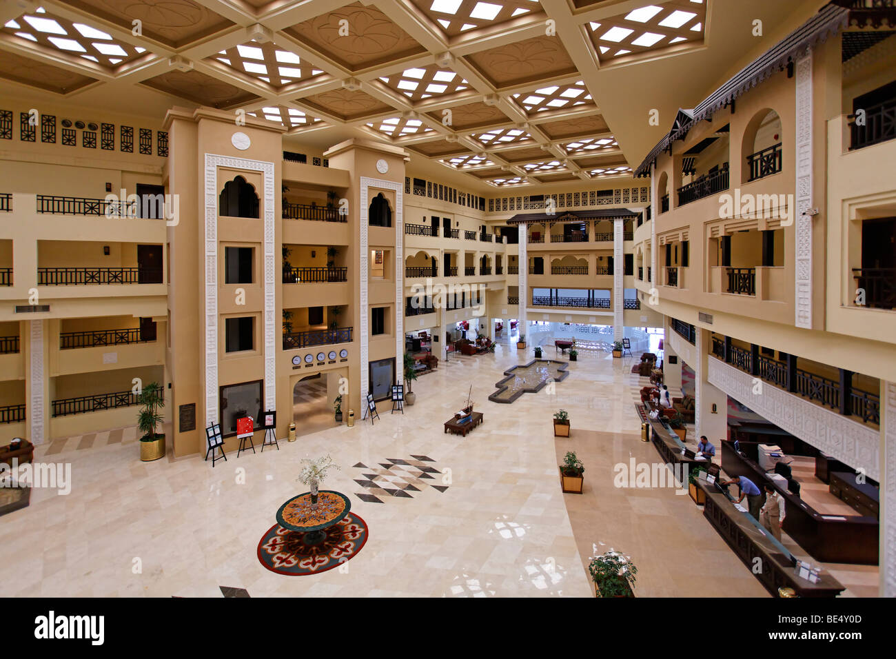 Lobby des Steigenberger Al Dau Beach Resort, Hurhada, Ägypten, Rotes Meer, Afrika Stockfoto