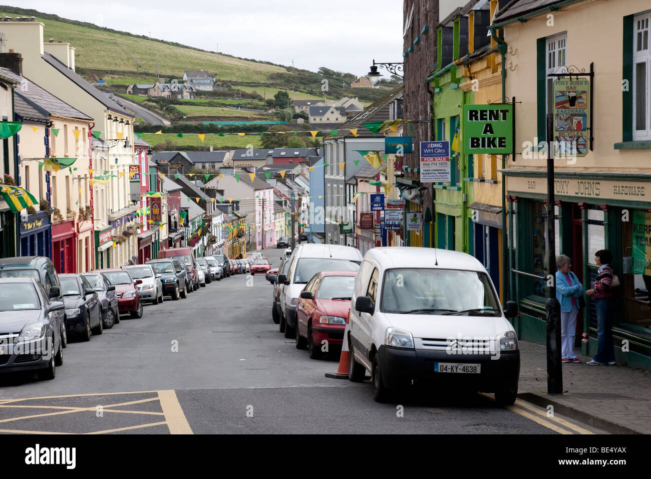 Ziege Straße Dingle County Kerry Irland Stockfoto