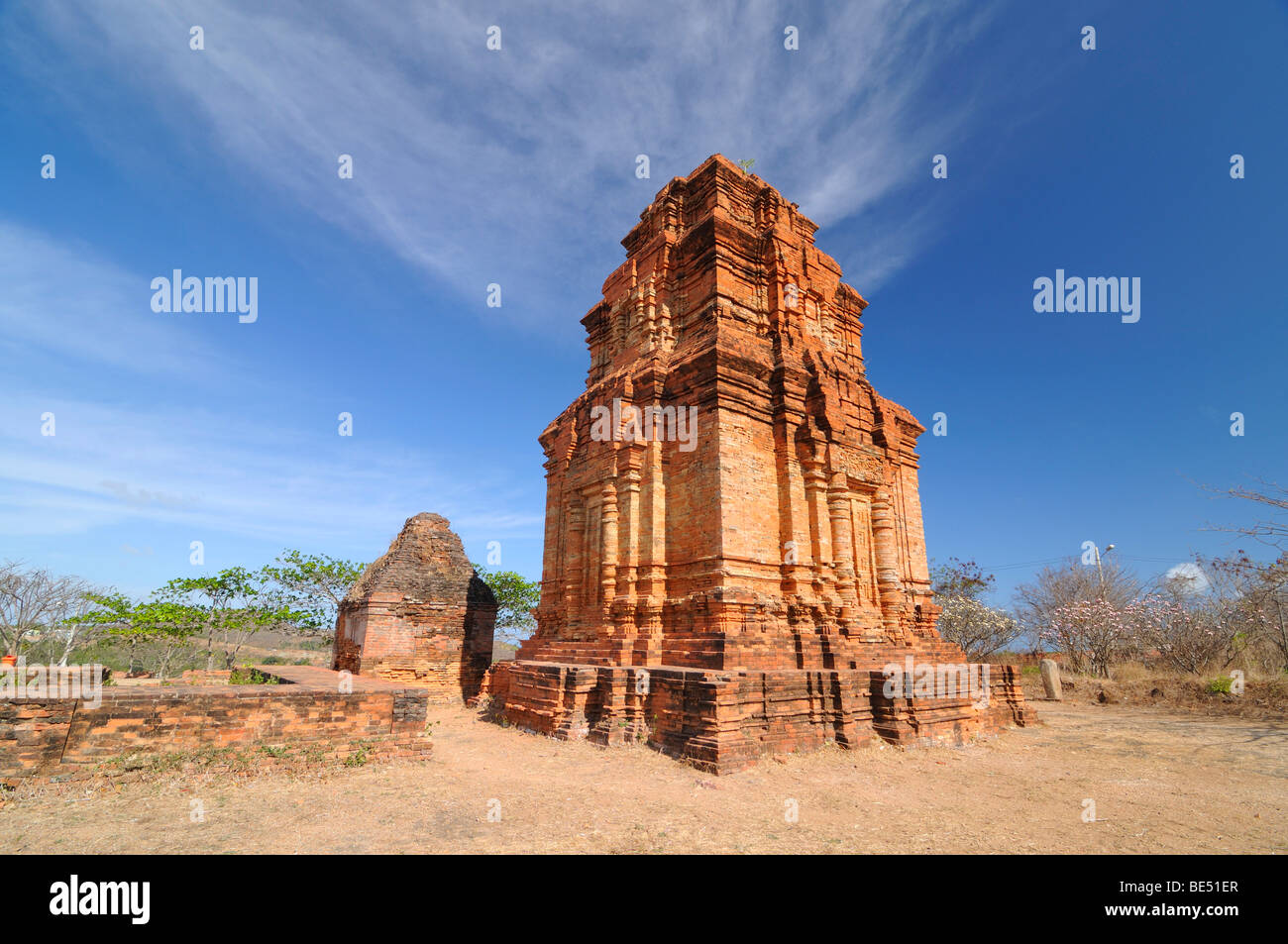 Po Asd3216549, Cham Turm, Heiligtum, Tempel-Komplex zwischen Mui Ne und Phan Thiet, Vietnam, Asien Stockfoto