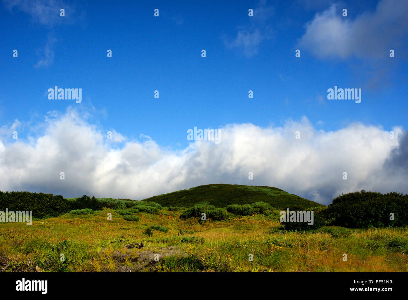 Kamchatkian Landschaften. Stockfoto