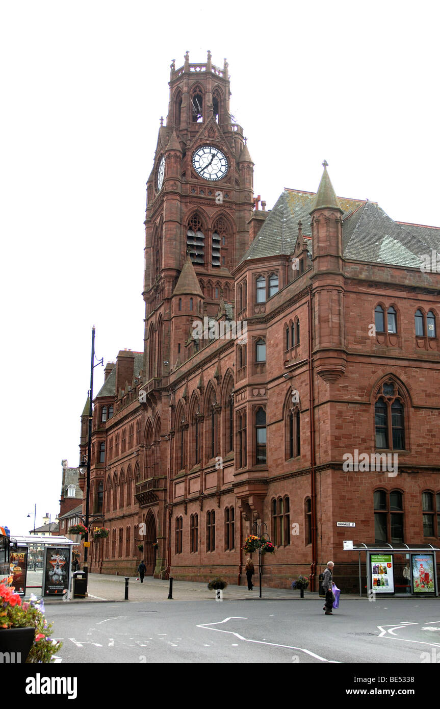 Barrow in Furness Rathaus Stockfoto
