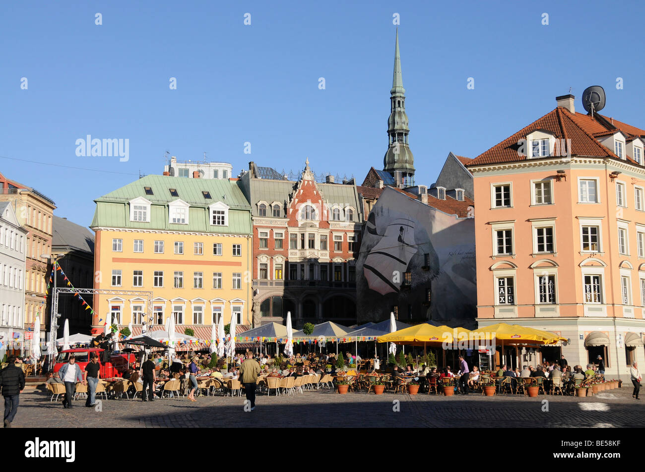 Domplatz, Altstadt, Riga, Lettland, Baltikum, Europa Stockfoto