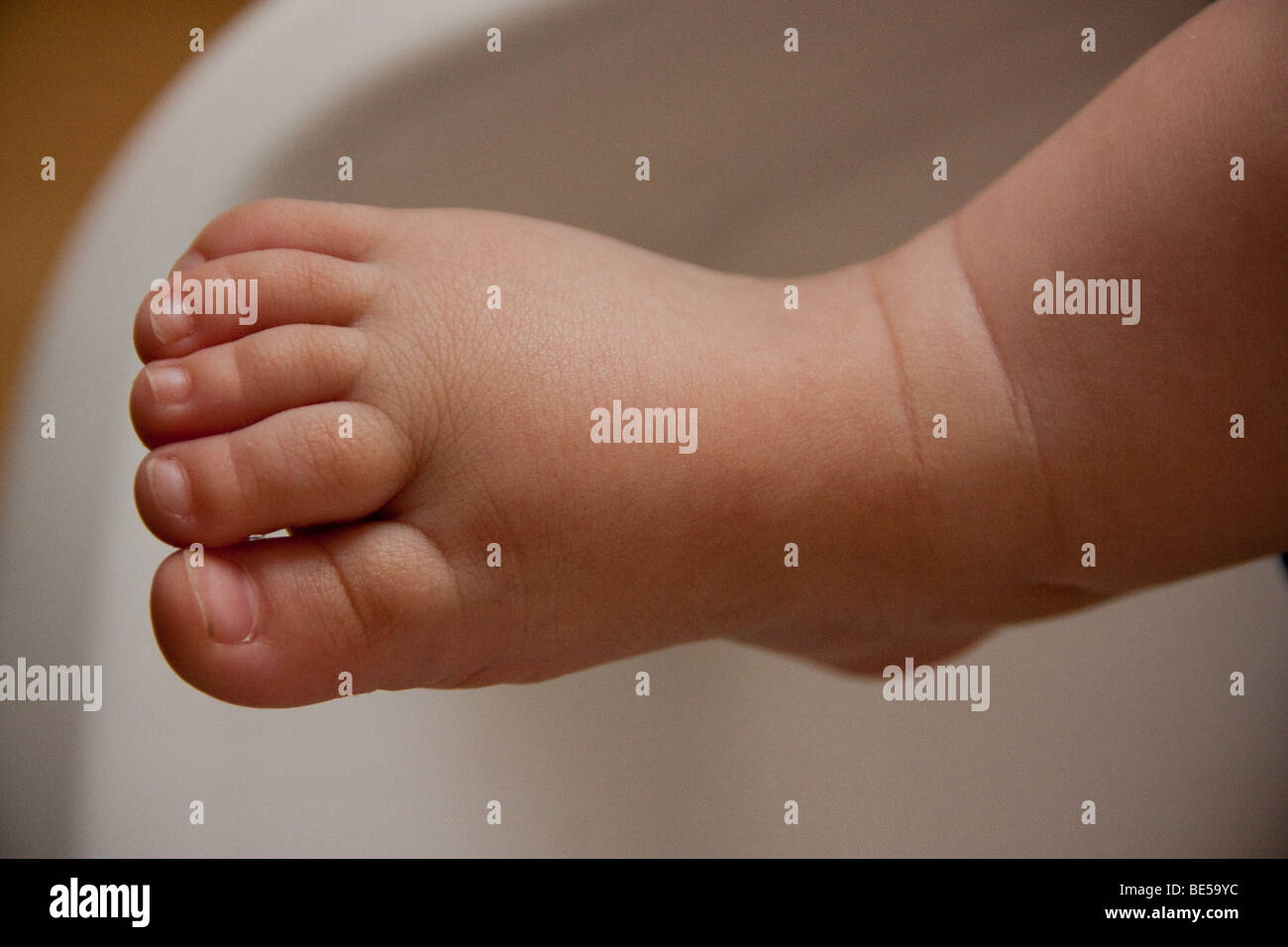 Baby Fuß Stockfoto