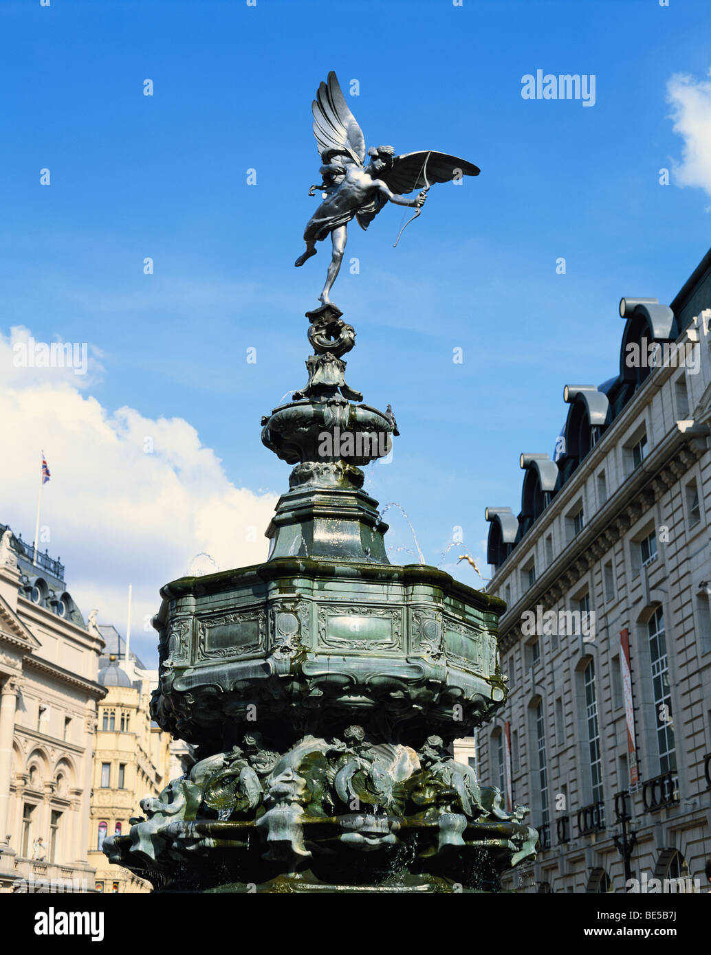 Statue des Eros Piccadilly Circus London England GB Stockfoto