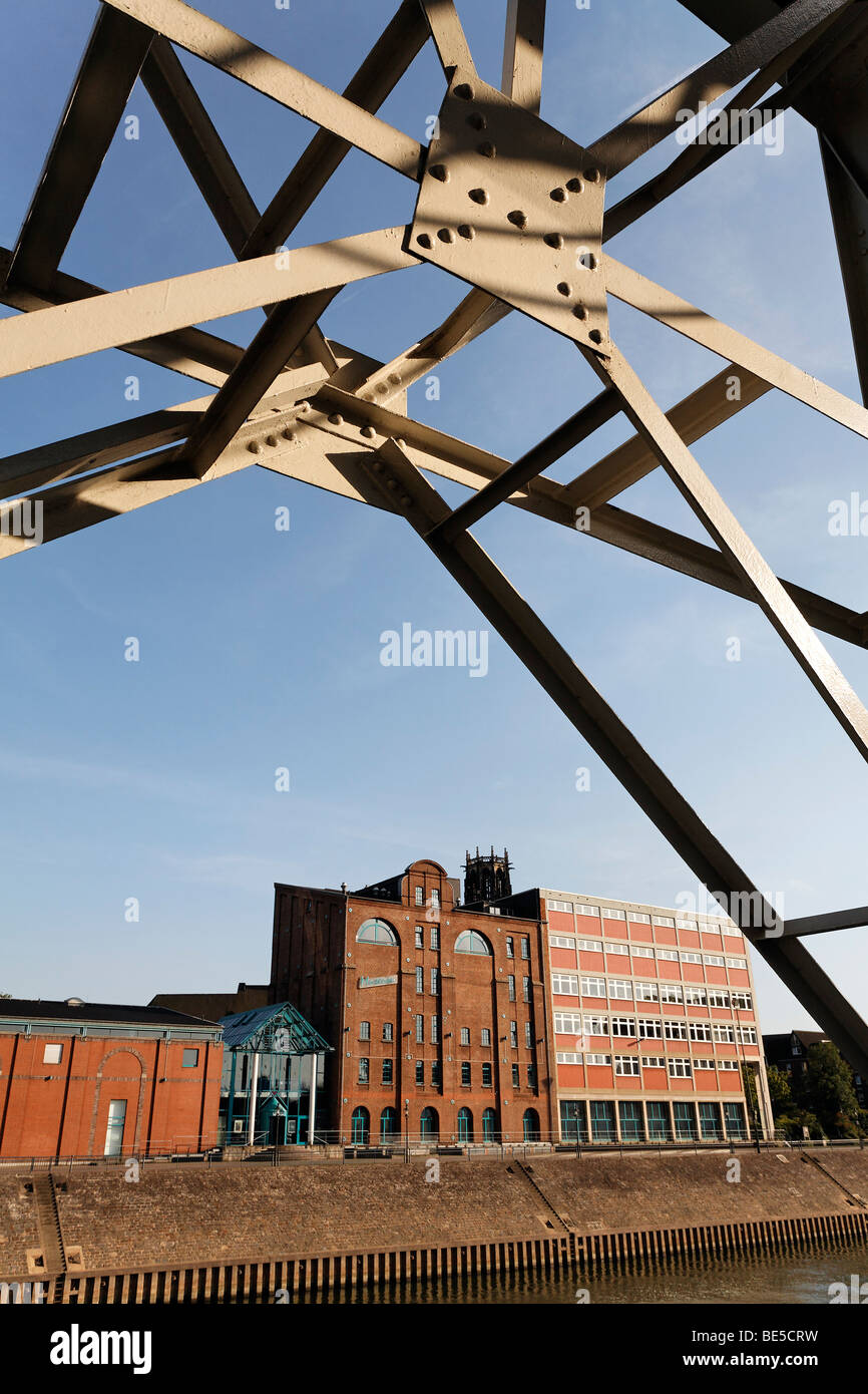 Kultur Und Stadthistorisches Museum kulturelle und historische Museum der Stadt, ehemalige Lagerhalle, Innenhafen, Duisburg, Ruhr Stockfoto