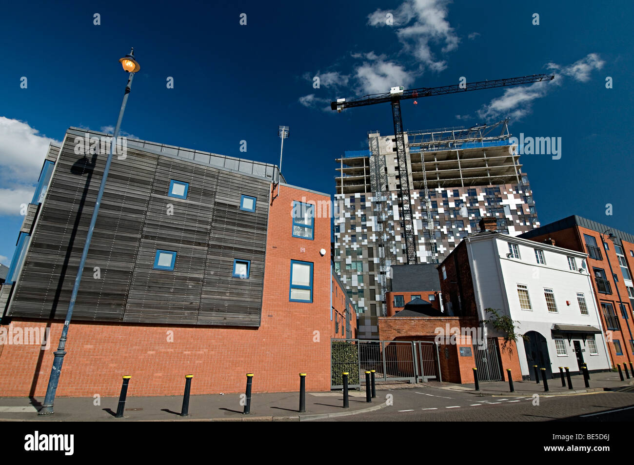 Bilder von der Konstruktion des Würfels in Birmingham, die ein neues preisgekröntes gemischt Komplex neben der Postfach-Birmingham Stockfoto
