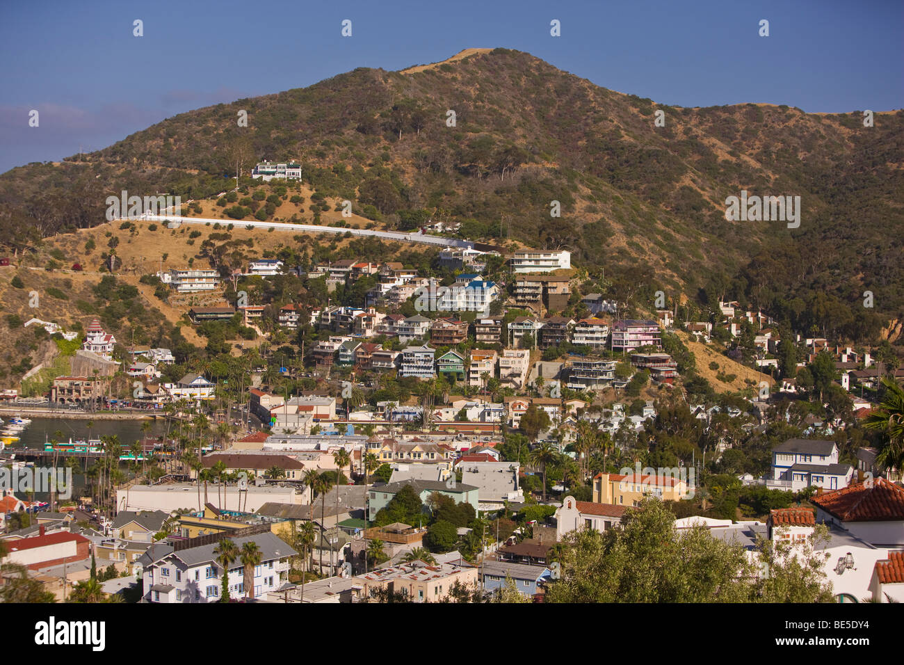 AVALON, Kalifornien, USA - Stadt von Avalon auf Santa Catalina Island Stockfoto