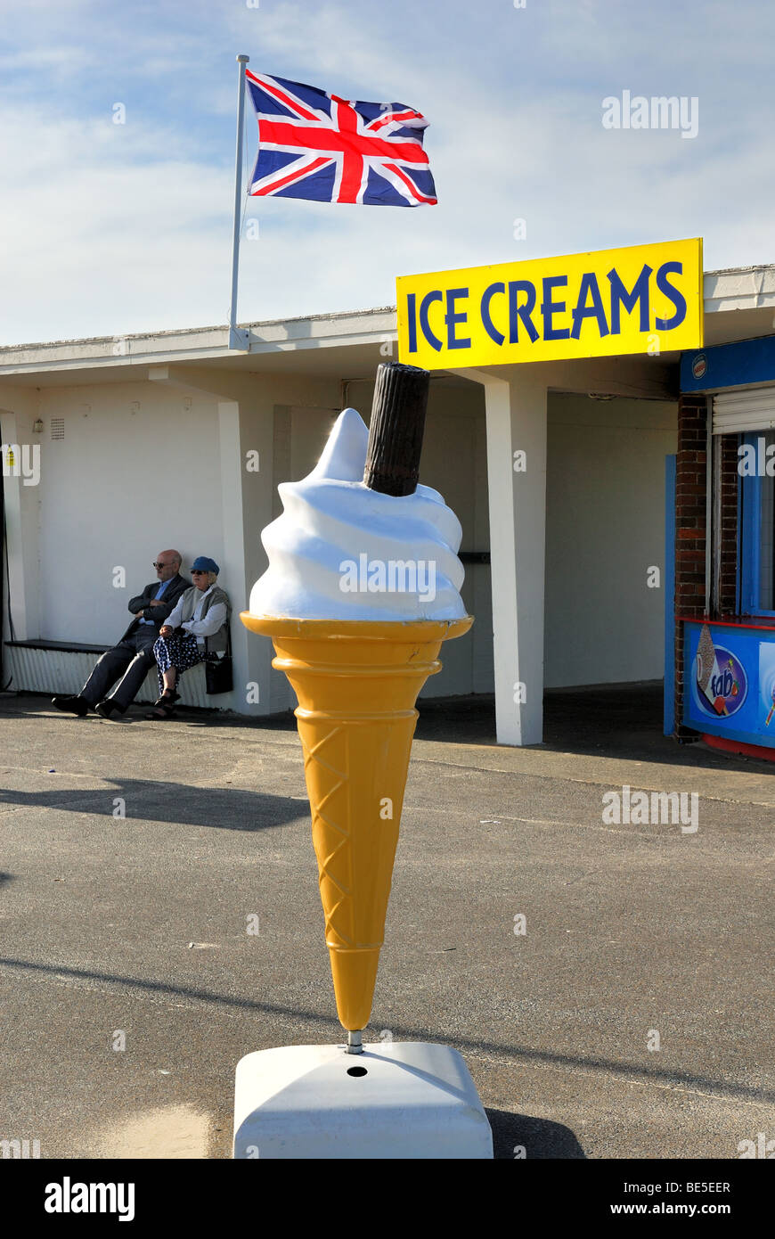 Eis kiosk Stockfoto
