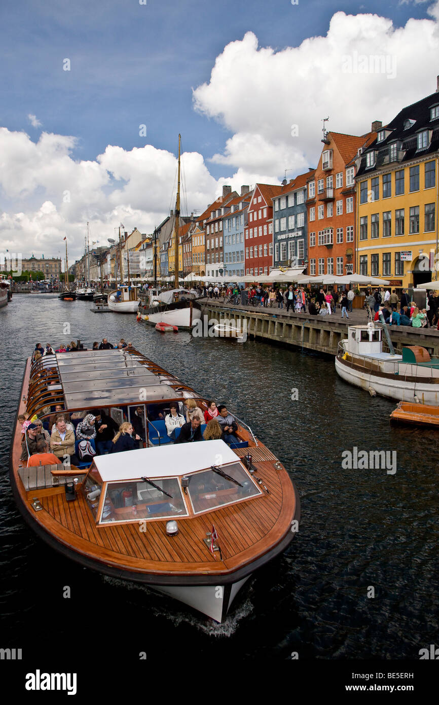 Nyhavn Kanal in Kopenhagen, Dänemark, Europa Stockfoto