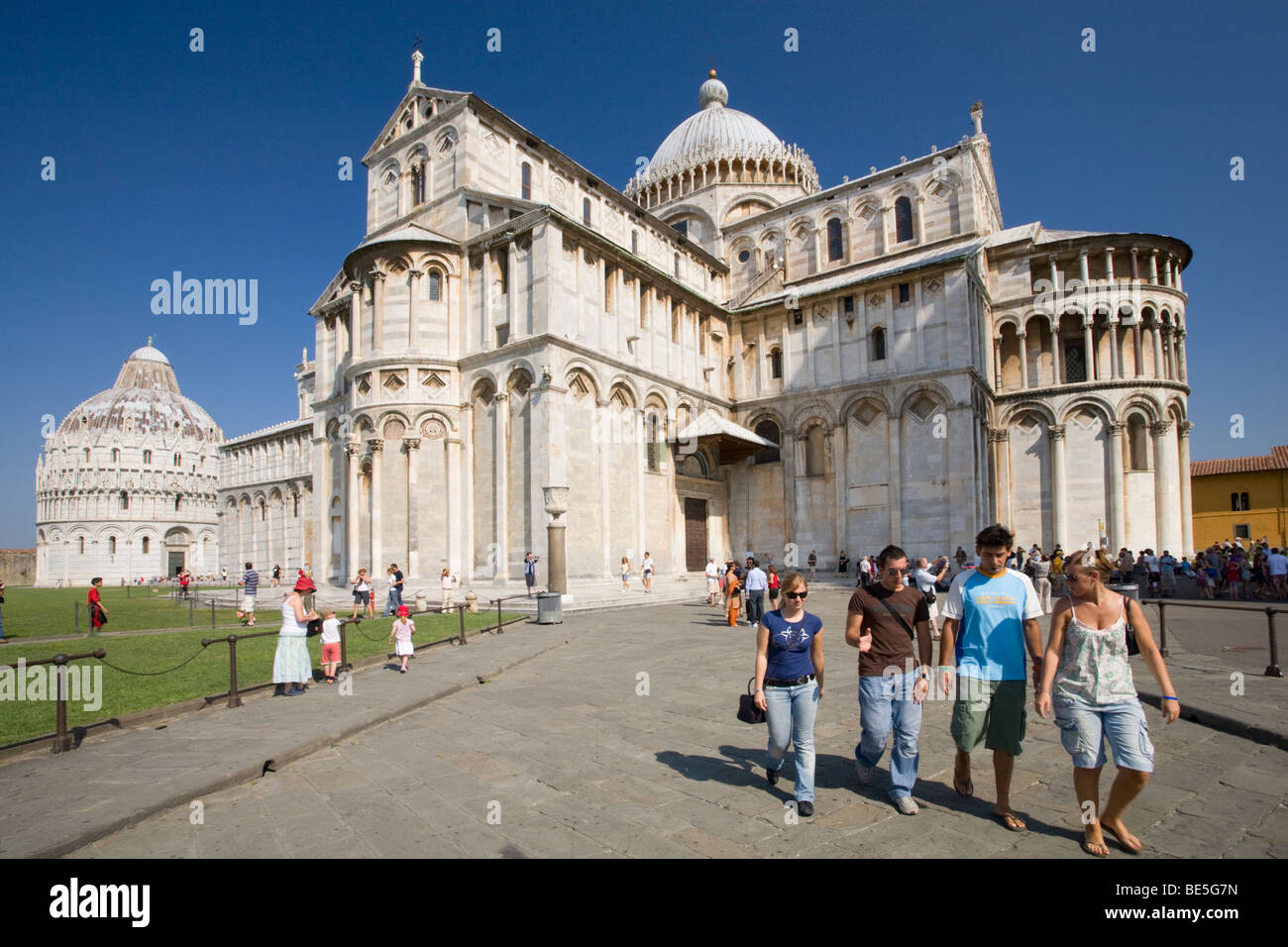 Die Kathedrale Dom und Baptisterium, Pisa, Italien Stockfoto